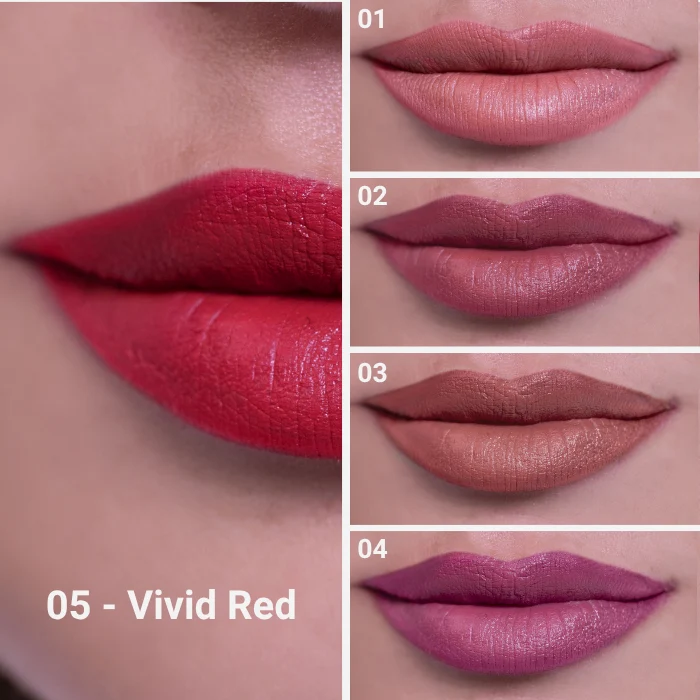 Rossetto Cremoso Colore Pieno 05 - Vivid Red