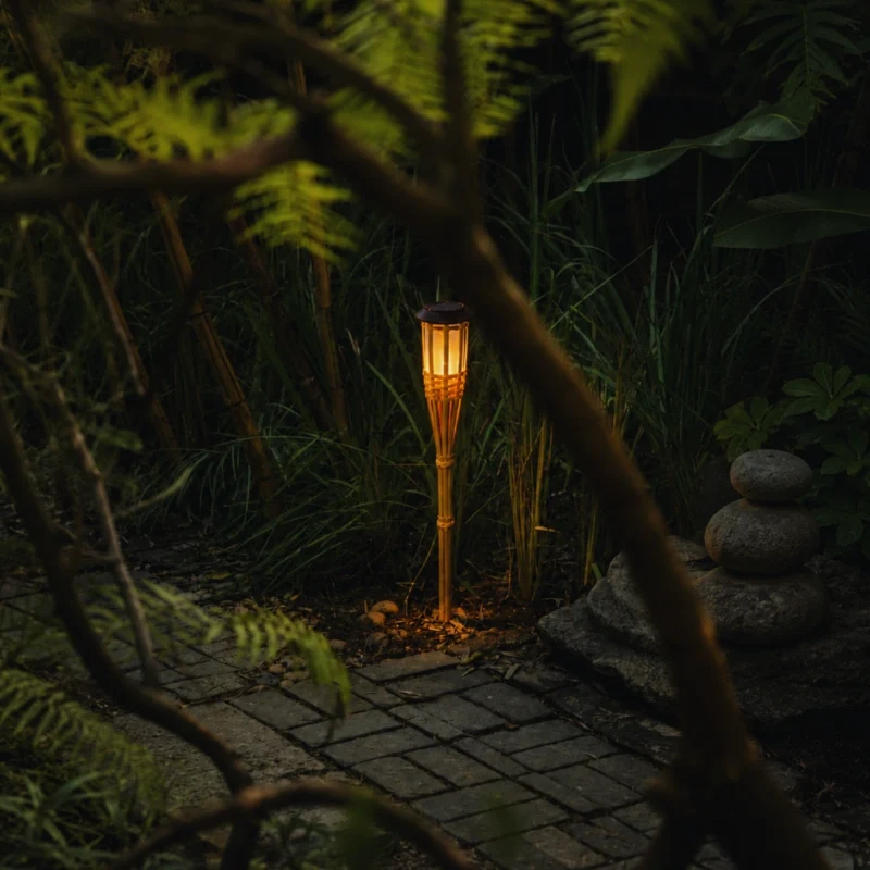 BambooFlame™ Solar Torch