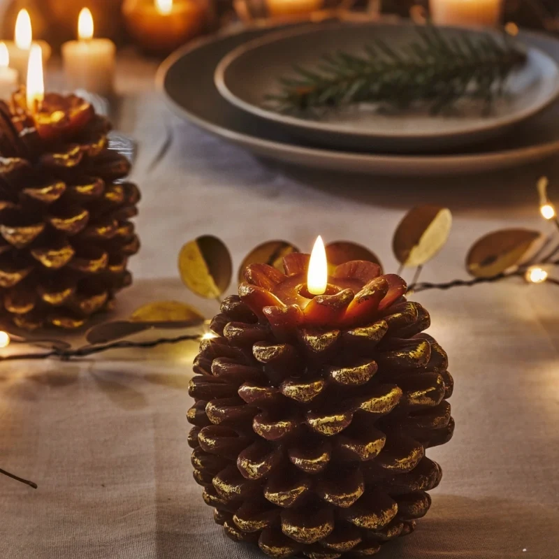 ForestHearth™ Flameless Pinecone Candles