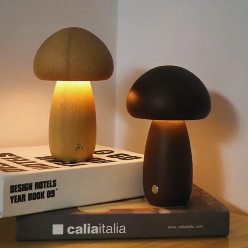 Lumishroom™ Wooden Table Lamp