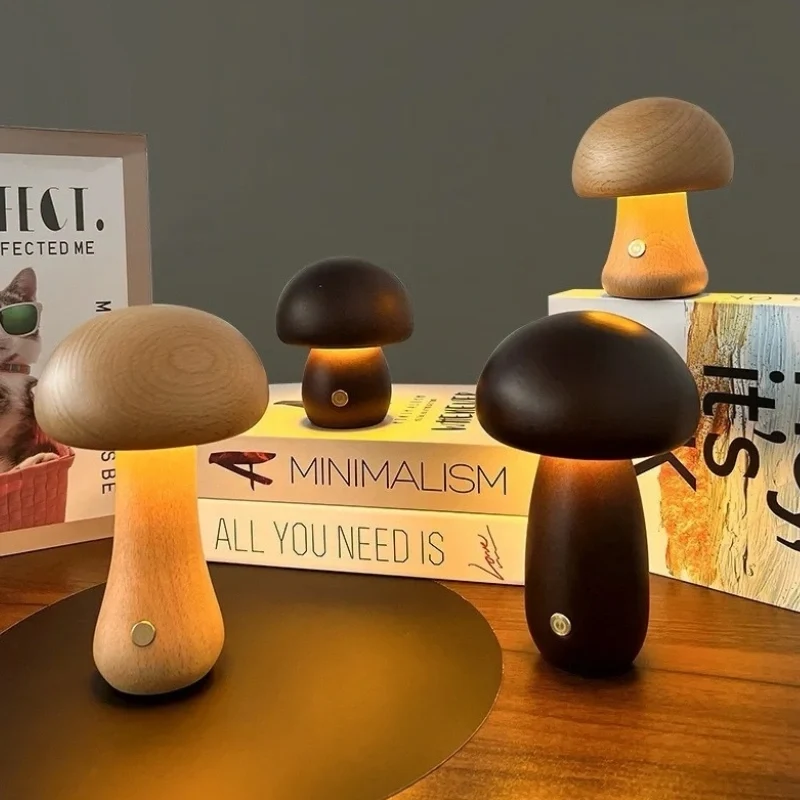 Lumishroom™ Wooden Table Lamp