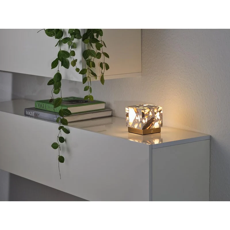 OSRAM DECOR Gleam lampada da tavolo, 2W Touch CCT, dimmerabile, bianco