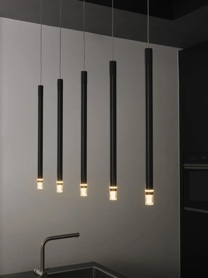OSRAM DECOR Lampada a sospensione Flute Lineare 28.5W 930 Nero