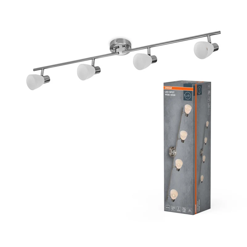 OSRAM LED Spot Vase Lampada da soffitto 4xG9 Nichel spazzolato