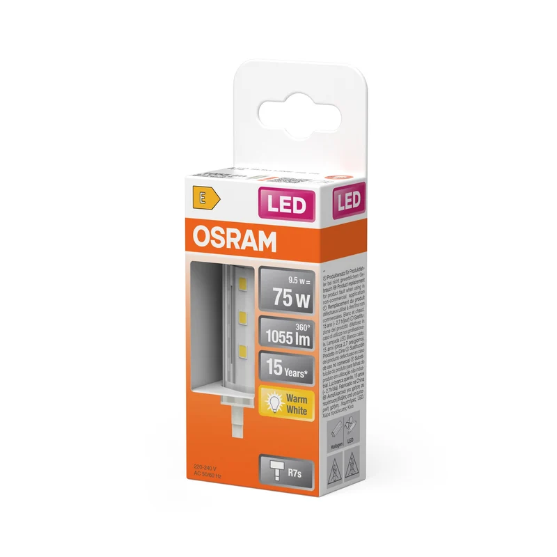 OSRAM LED SLIM LINE R7s 9,5W 827 Chiaro