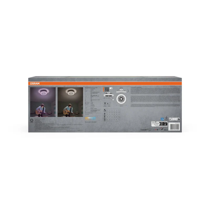 Ventilatore da soffitto LED OSRAM Murlan 490mm 43W CCT RGB