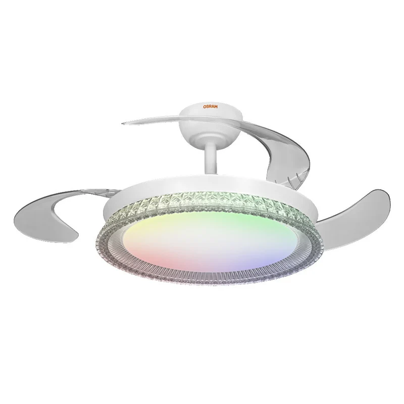 Ventilatore da soffitto LED OSRAM Cierzo 1220mm 60W CCT RGB