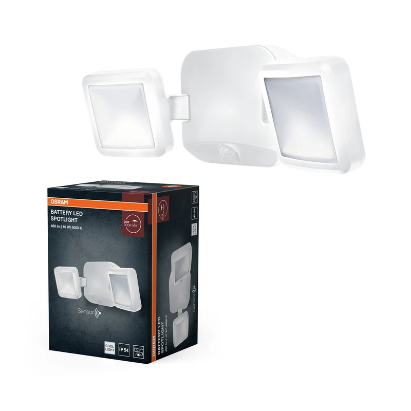 OSRAM Battery Spotlight, lampada esterna, bianca, 10W, 4000K