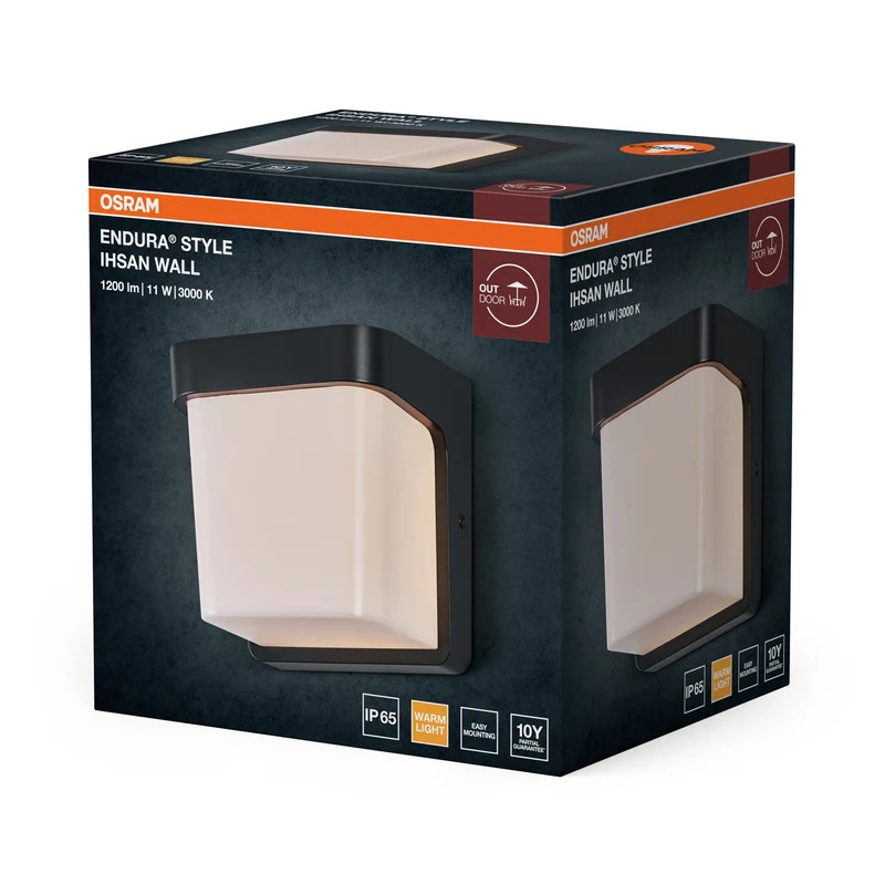 OSRAM ENDURA STYLE IHSAN WALL Lampada esterna, 11W, 550lm