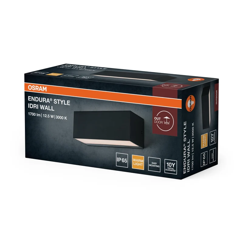 OSRAM ENDURA STYLE IDRI WALL Lampada esterna, 12,5W, 700lm