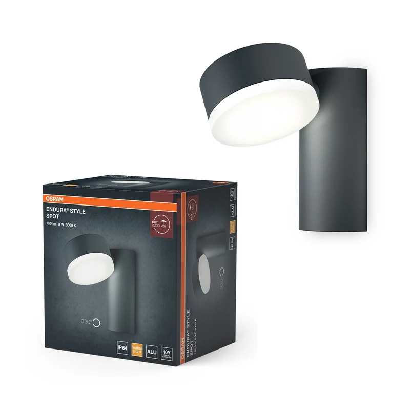 OSRAM ENDURA Style Lampada LED per esterni con testa orientabile