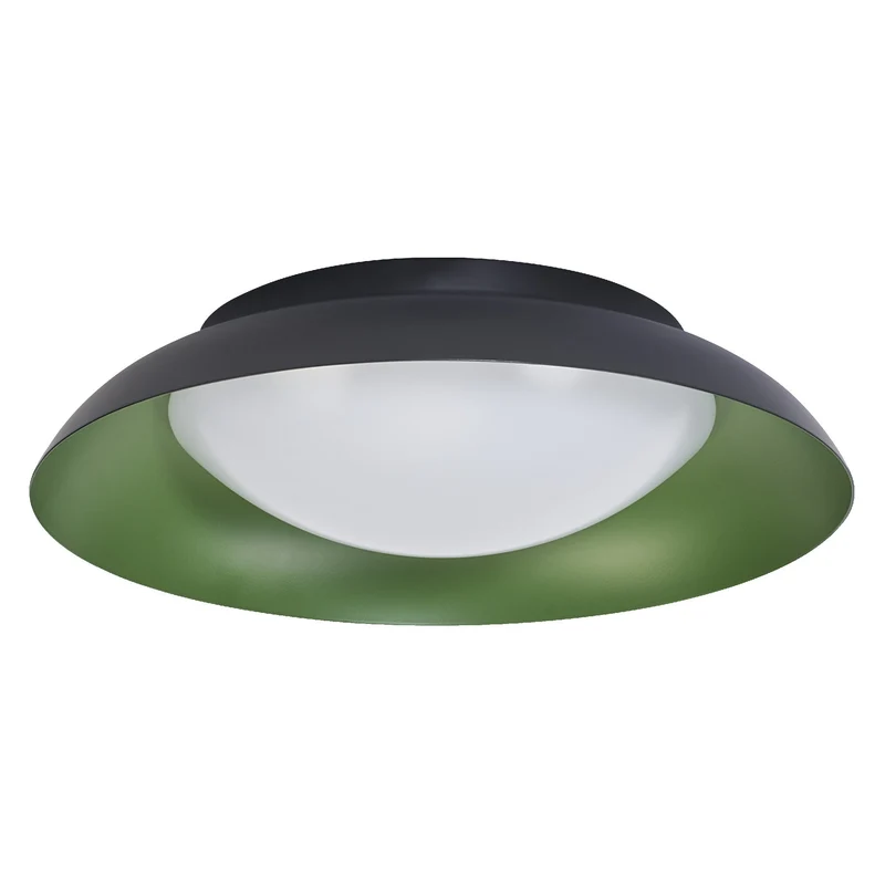 OSRAM ORBIS Plate Lampada da soffitto 19W 310mm nero/verde