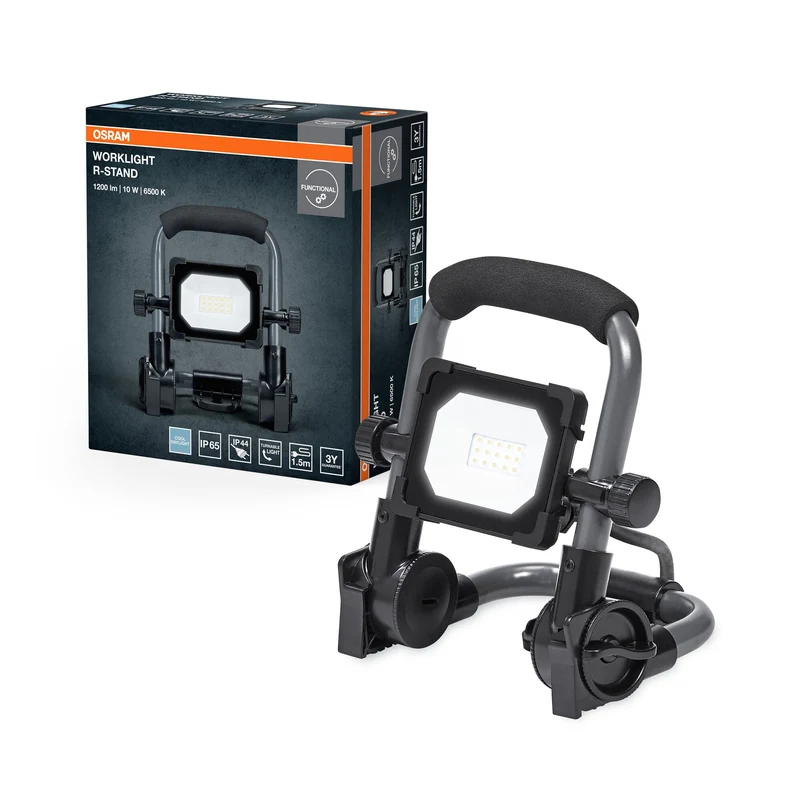 OSRAM VAL Piccola lampada da lavoro LED, grigio/nero, 10W, 1000lm