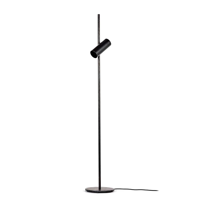 Sofisticato Nr.15 - Lampadaire en acier bleui, style industriel