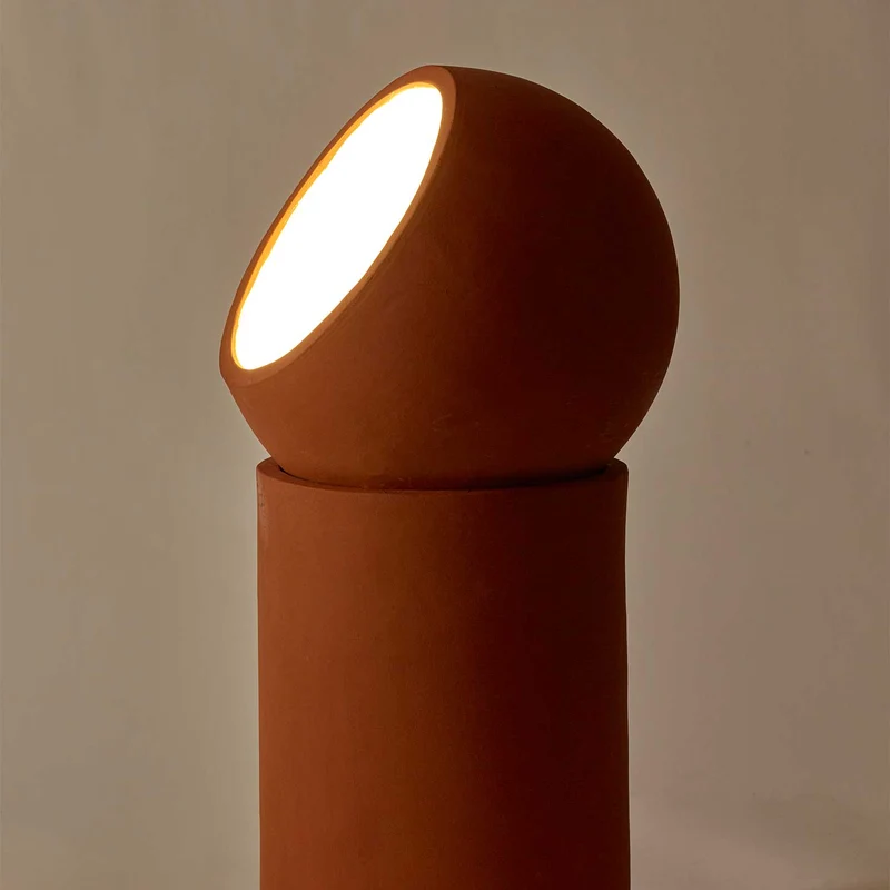 Terra - Lampadaire en terre cuite