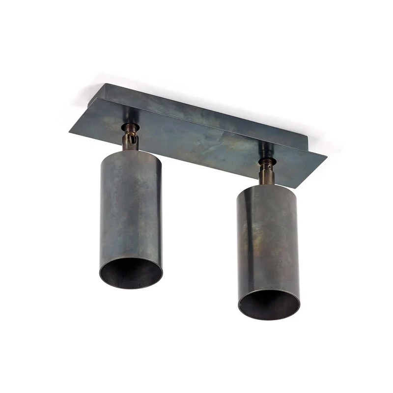 Sofisticato Nr.21 - Spot en acier bleui, style industriel
