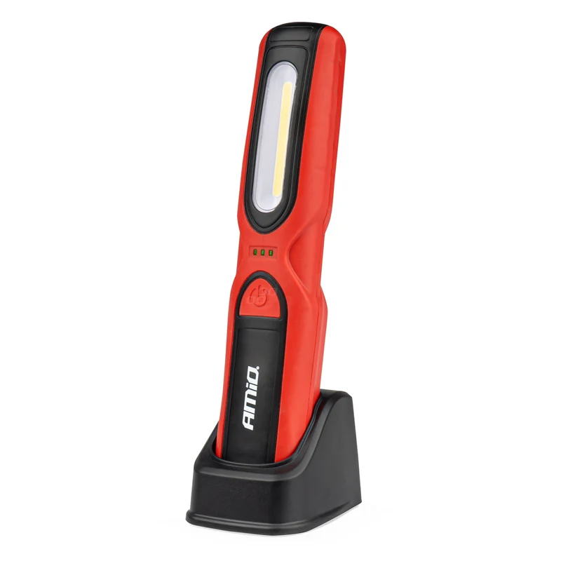 Torcia ricaricabile USB con stazione di ricarica