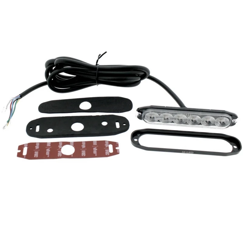 Luce stroboscopica a LED combinata / verde, bianco e ambra