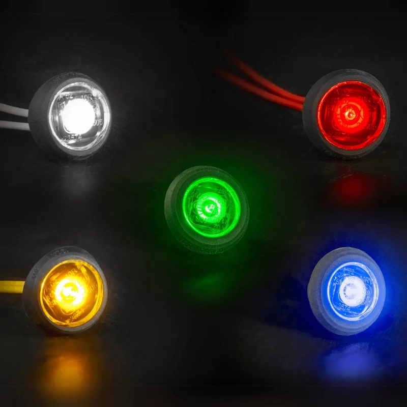Luce di segnalazione per pulsanti rotondi Fristom con lente scura