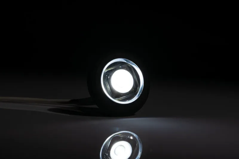 Lampada di indicatore rotonda a LED Bulls Eye con guarnizione piatta e curva