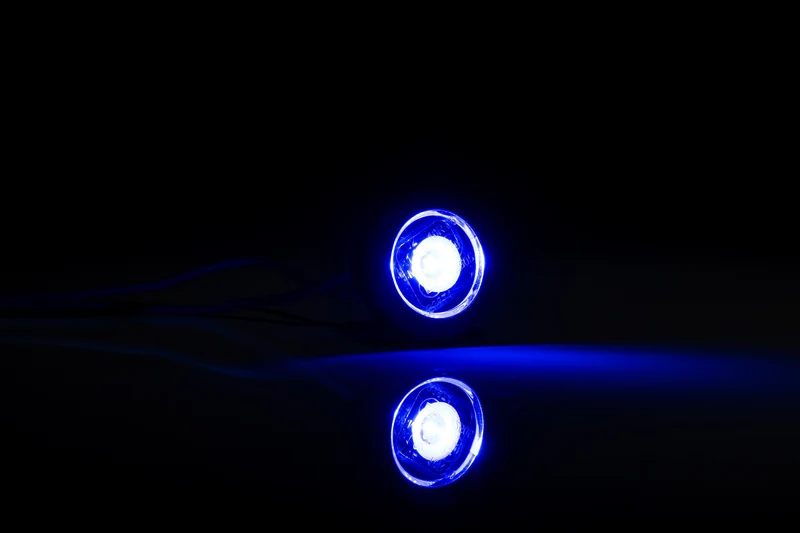 Lampada di indicatore rotonda a LED Bulls Eye con guarnizione piatta e curva