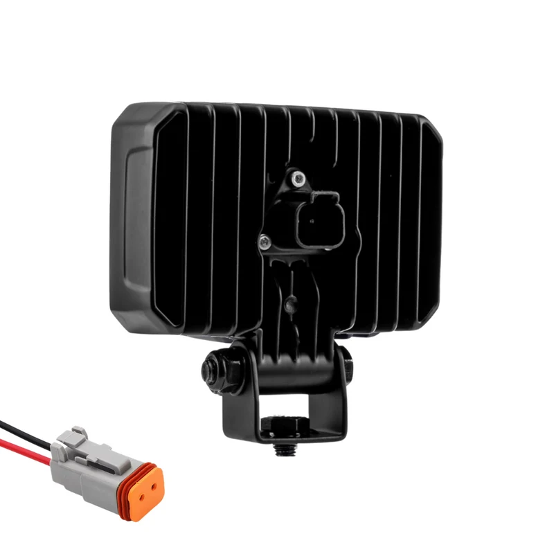 Lampada da lavoro a LED Dark Look con bordo curvo / 40W
