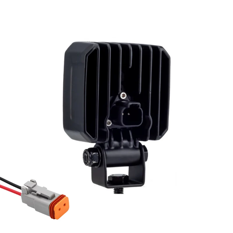 Lampada da lavoro a LED Dark Look con bordo curvo / 30W