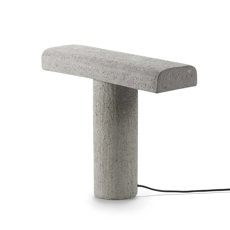 Fck - Lampe à poser en béton et aluminium, style industriel