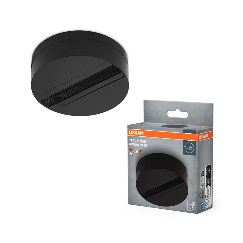 OSRAM TRACKLIGHT Stazione base per testa lampada, nero