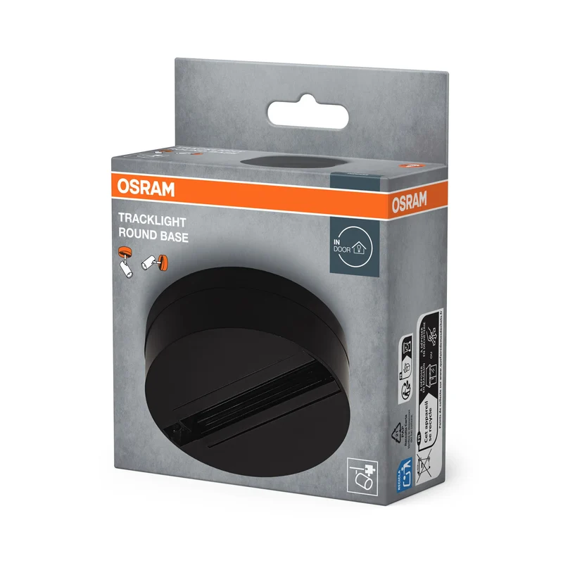 OSRAM TRACKLIGHT Stazione base per testa lampada, nero