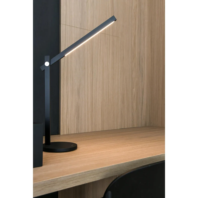 OSRAM Panan Alu Lampada da tavolo, nera, alluminio, dimmerabile