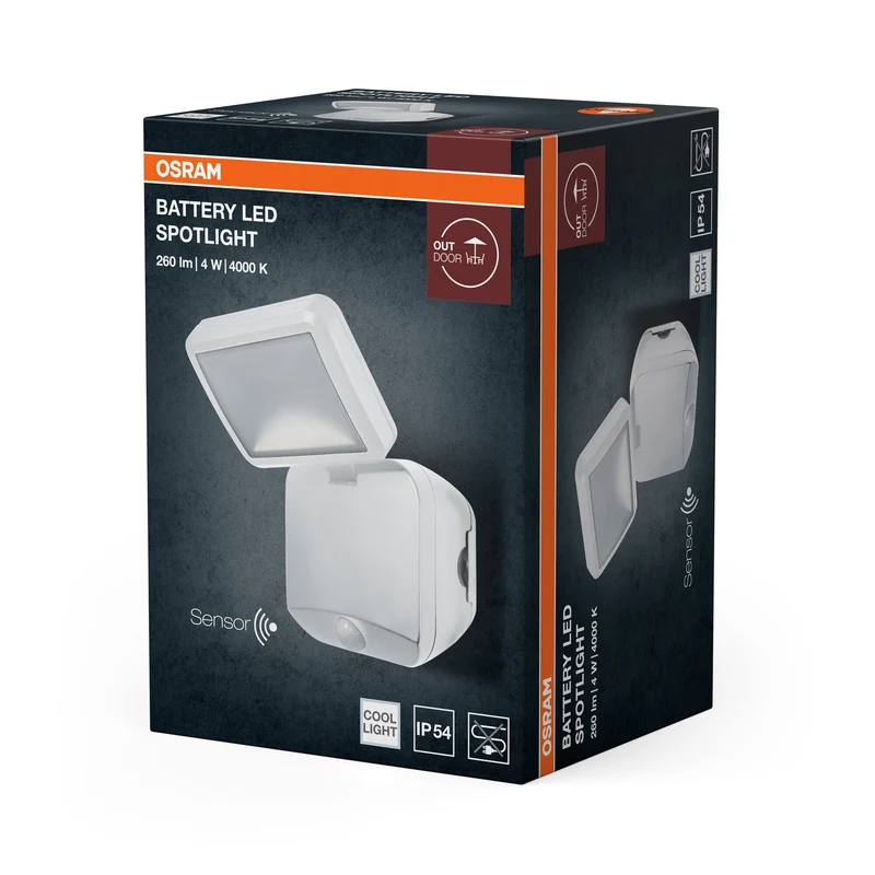 OSRAM Battery Spotlight, lampada esterna, bianca, 4W, 4000K