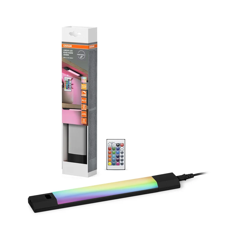 OSRAM Linear Edge Sensor 30cm 4W RGBW DIM nero