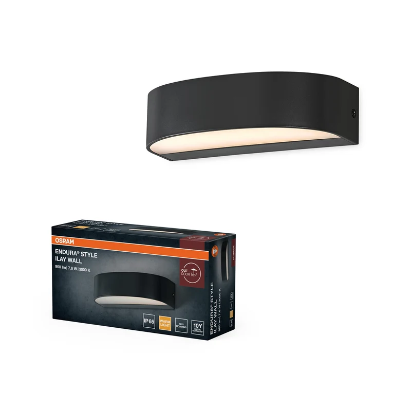 OSRAM ENDURA STYLE ILAY WALL Lampada esterna, 7,6W, 450lm