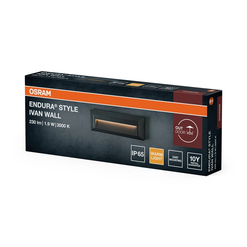 OSRAM ENDURA STYLE IVAN WALL Illuminazione esterna, 1,9W, 85lm