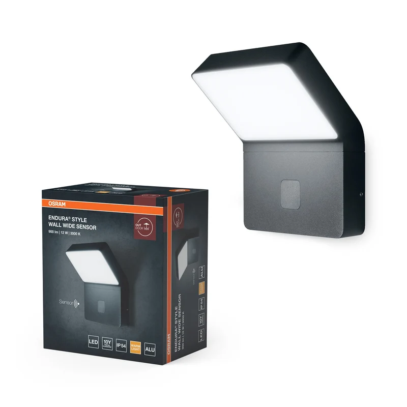OSRAM ENDURA Style Wall Wide Lampada da parete LED con sensore