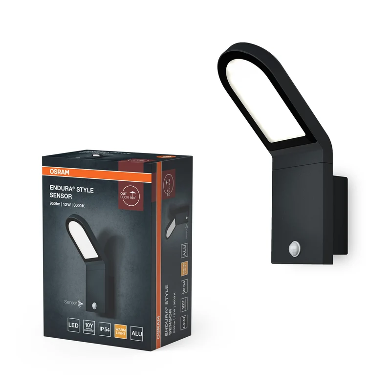 OSRAM ENDURA Style Lampada da parete LED per esterni con sensore