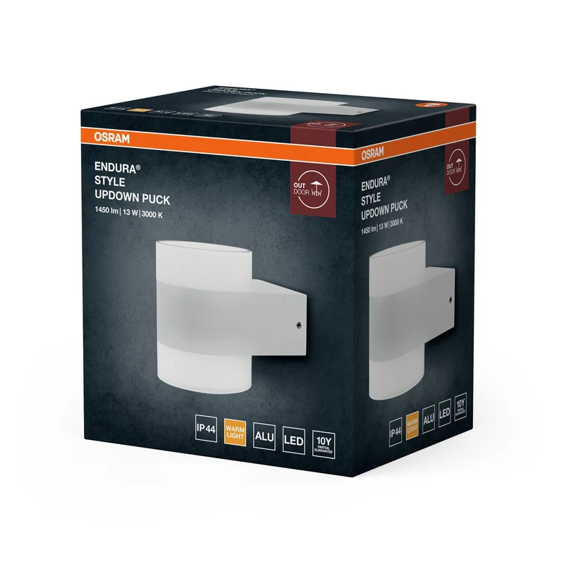 OSRAM ENDURA Style UpDown Puck Lampada da parete LED bianca