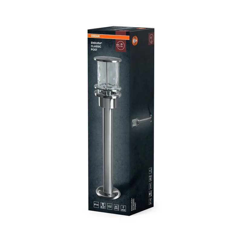 OSRAM ENDURA Classica lampada da esterno 55cm in acciaio inox