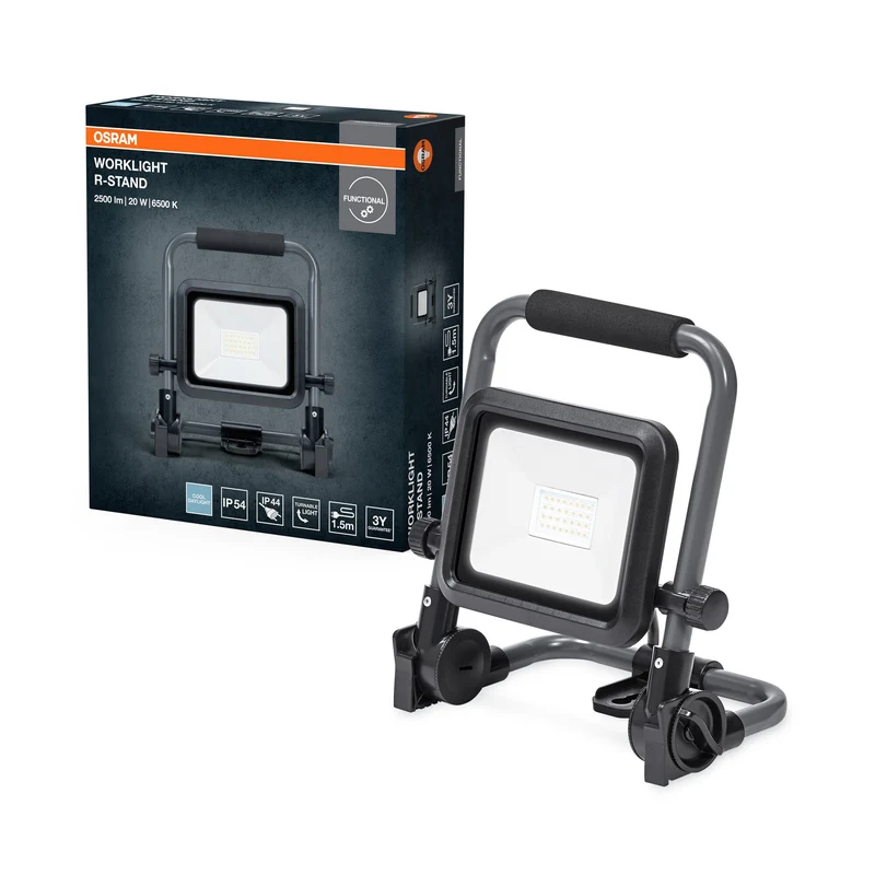 OSRAM VAL Piccola lampada da lavoro LED, grigio/nero, 20W, 2000lm