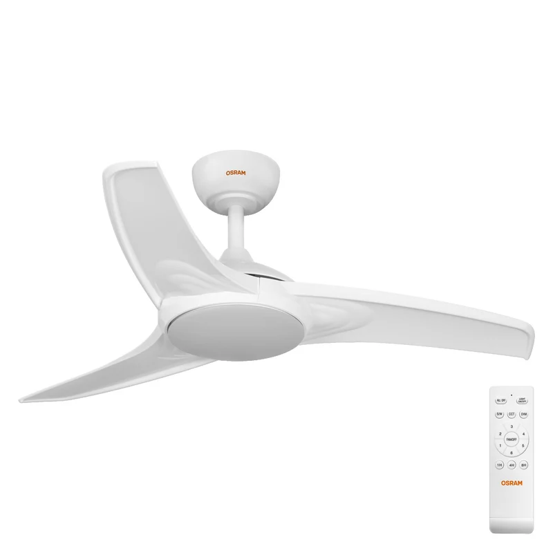 Ventilatore da soffitto LED OSRAM Garoa, Bianco, 1065mm, 40W, 1100lm, CCT
