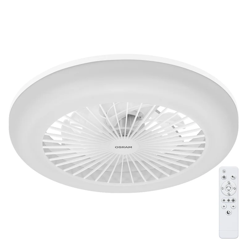 Ventilatore da soffitto LED OSRAM Sudestada, Bianco, 45W, 2700-6500K, 2700 lm, 450mm, CCT