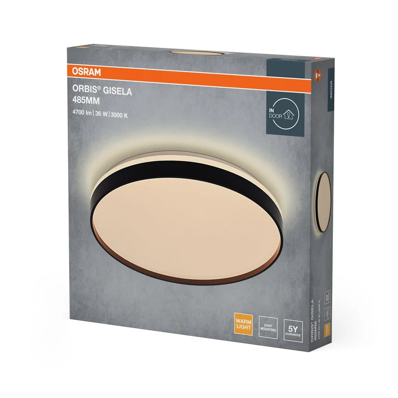 OSRAM Orbis Gisela 485 mm 36W 830 Nero