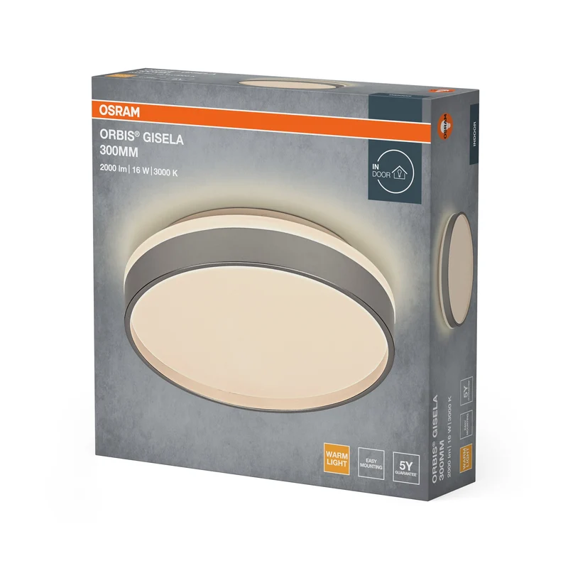 OSRAM Orbis Gisela 300 mm 16W 830 Argento