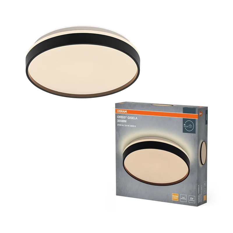 OSRAM Orbis Gisela 385 mm 24W 830 Nero