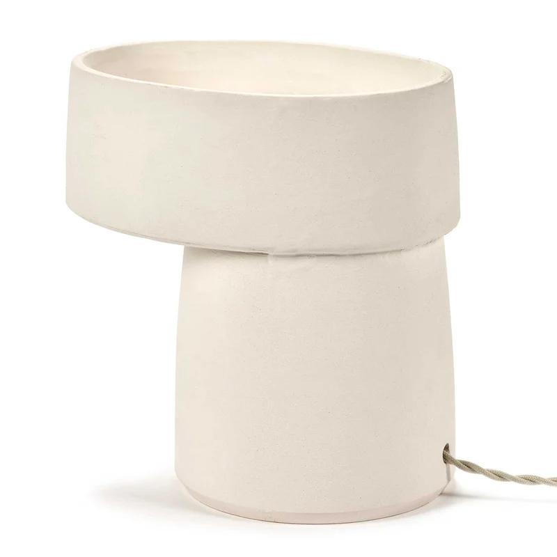 Romé - Lampe à poser en grès