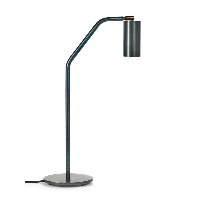 Sofisticato Nr.25 - Lampe à poser en acier bleui, style industriel