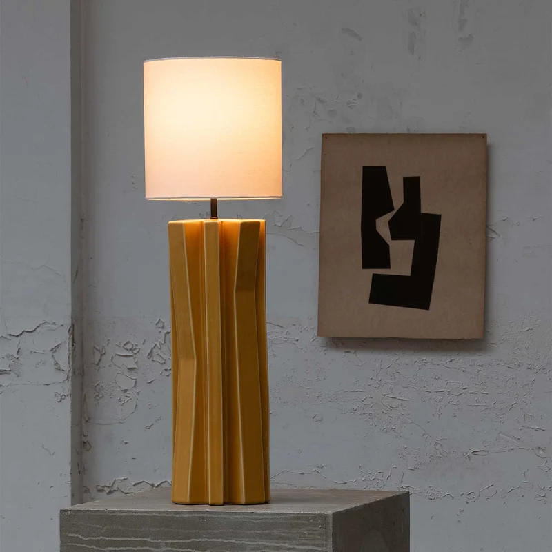 Yucca °3 - Lampe à poser en grès