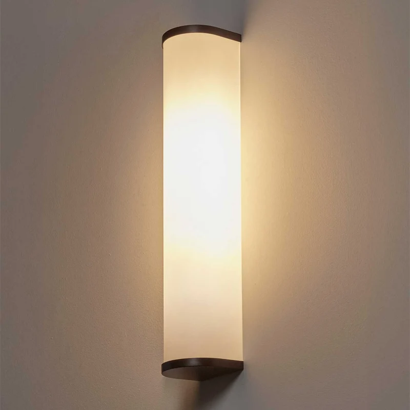 Camu - Applique murale en acier et verre, style minimaliste