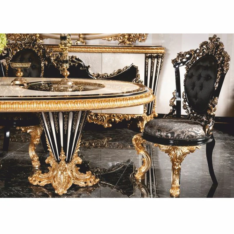 Casa Padrino Luxus Barock Esstisch Weiß / Schwarz / Gold 280 cm - Ovaler Esszimmertisch mit Glasplatten - Barock Esszimmer Möbel